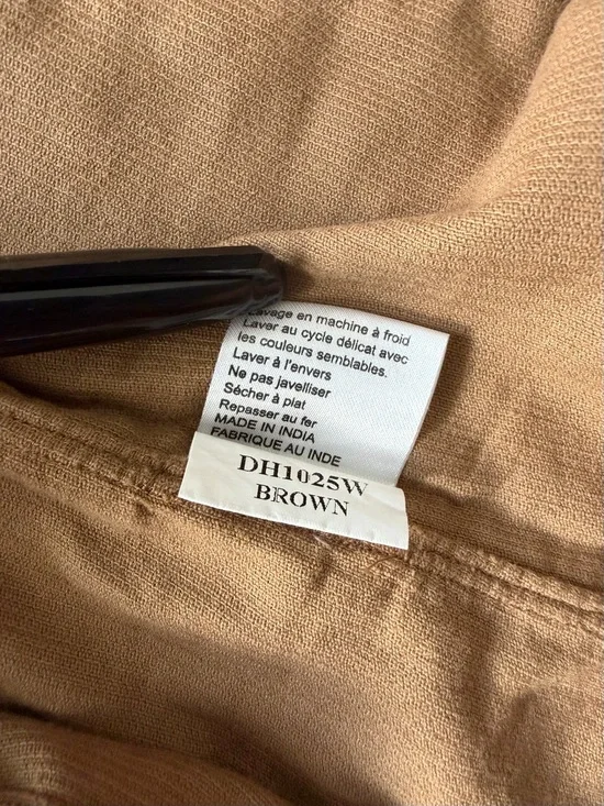 Spier & Mackay Brown Corduroy Shirt Mens Small 15.5 Slim Fit Button Down NWT - Picture 5 of 9